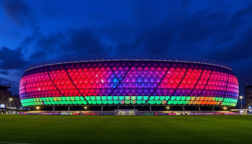 История стадионов: архитектура и атмосфера матчей - иллюстрация