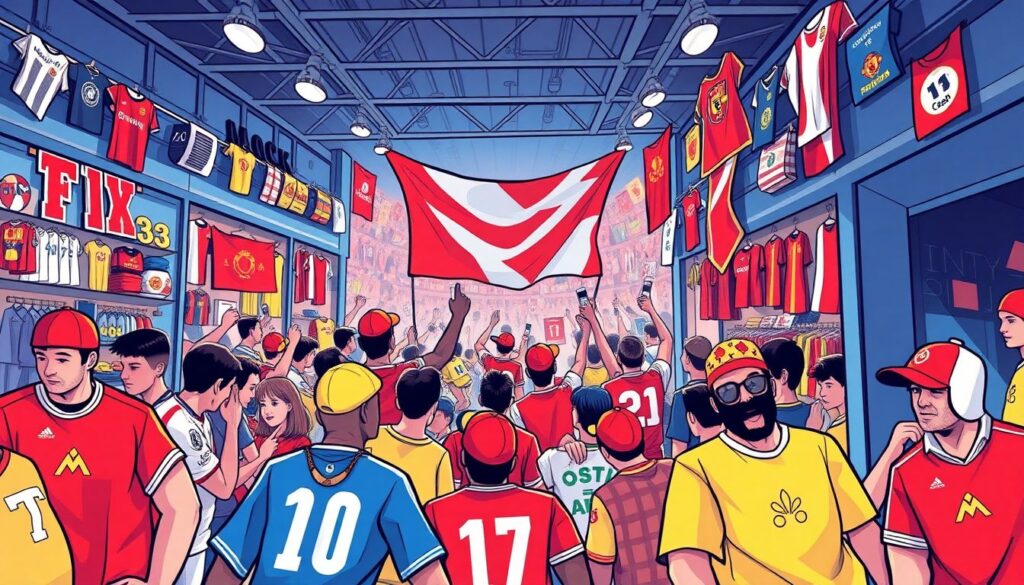 Фанатская культура вокруг клубов: гэги, чаты и онлайн-сообщества - иллюстрация