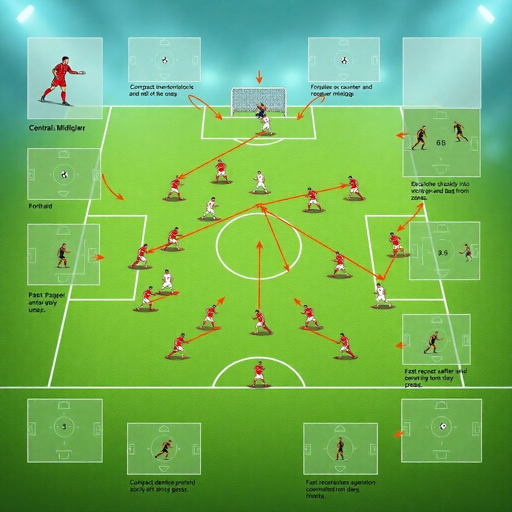 Тактика распределения обязанностей на поле: переход от защиты к атаке