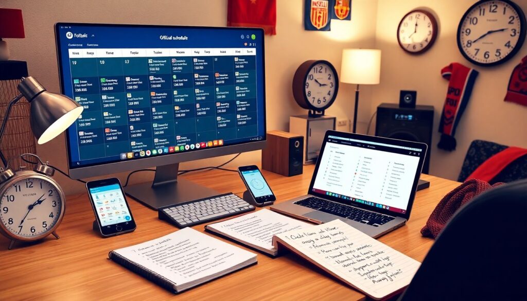 Футбол без границ: матчи в разных часовых поясах - иллюстрация