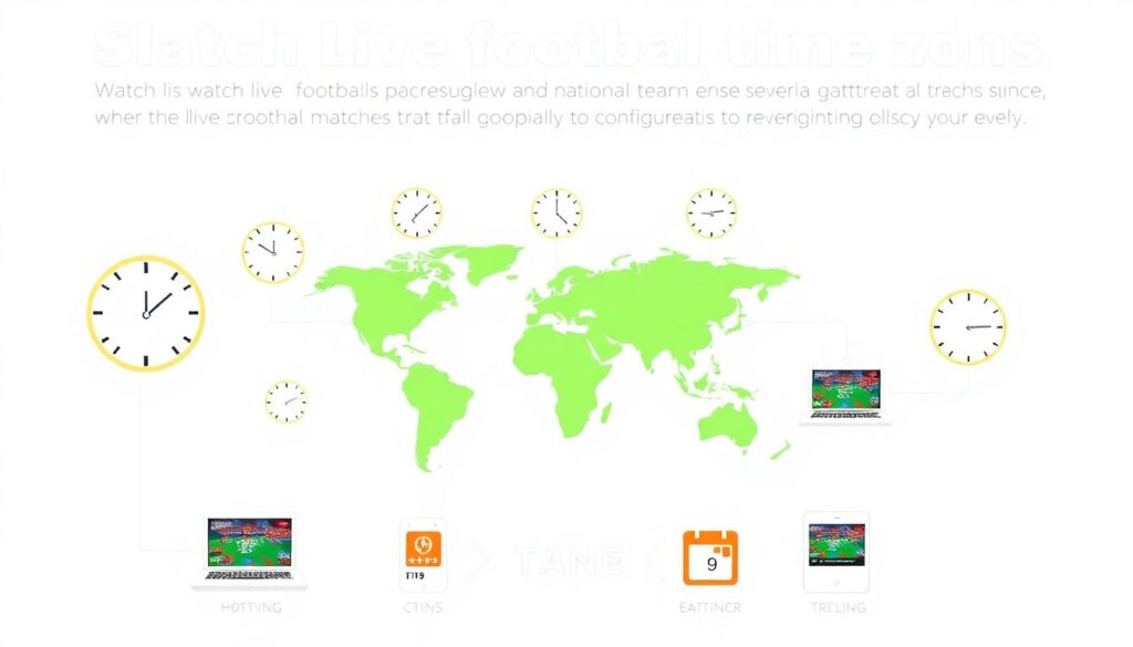 Футбол без границ: матчи в разных часовых поясах - иллюстрация