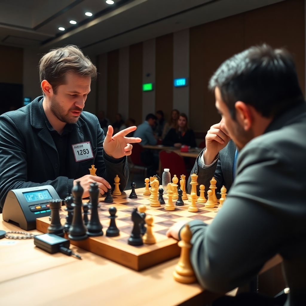 Карлсену засчитали техническое поражение на ЧМ по блицу из‑за сбитых фигур