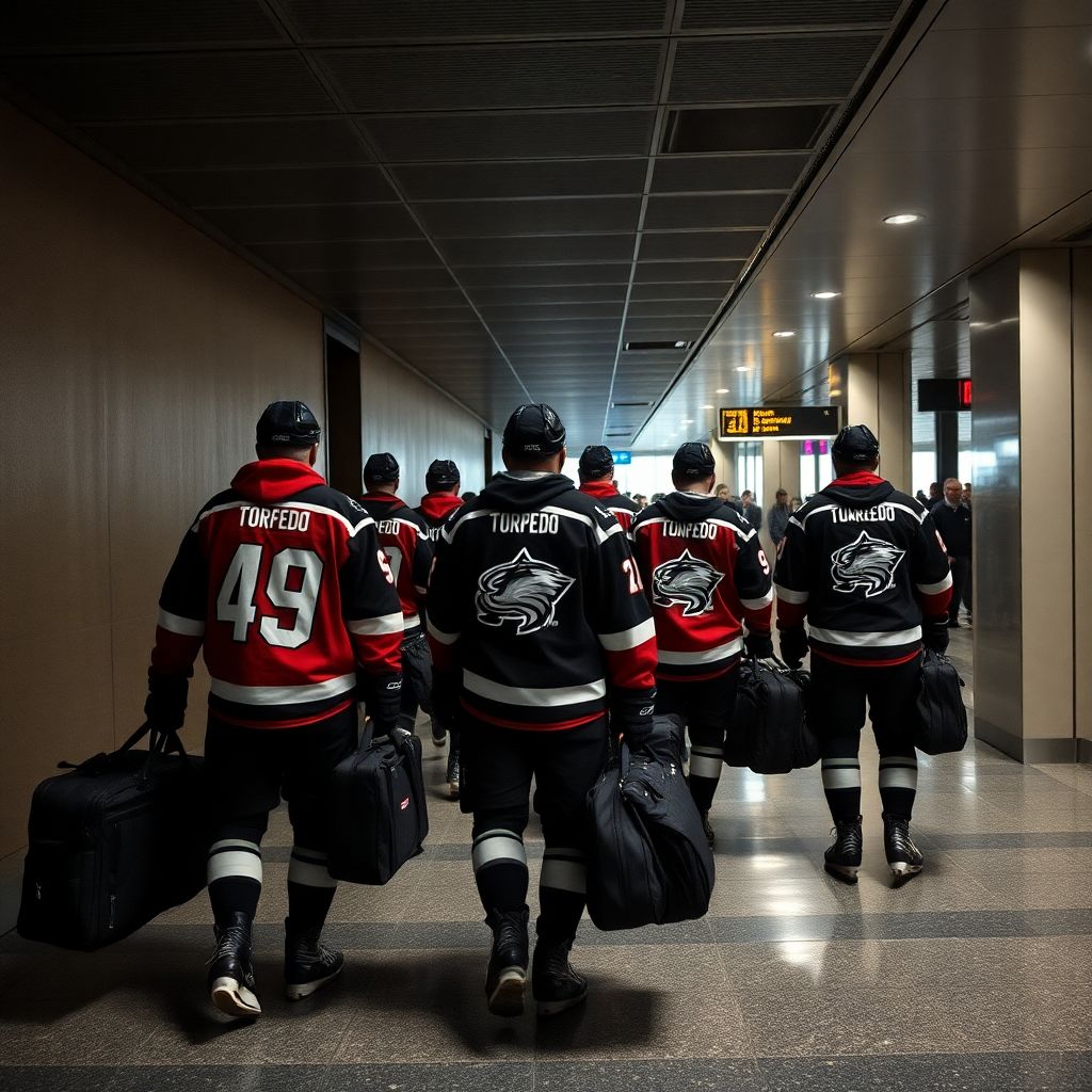Хоккеисты Торпедо вернулись в Нижний Новгород после 12‑часовой задержки рейса
